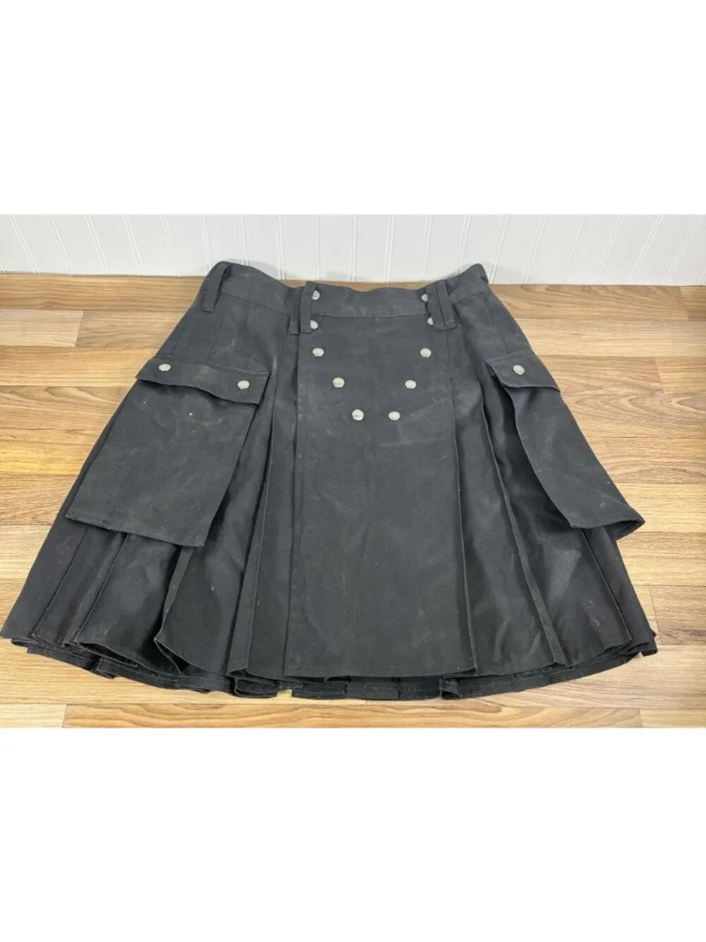 Utilikilts Black Tactical Cargo Kilt 33 Pants 35 Kilt Black 23